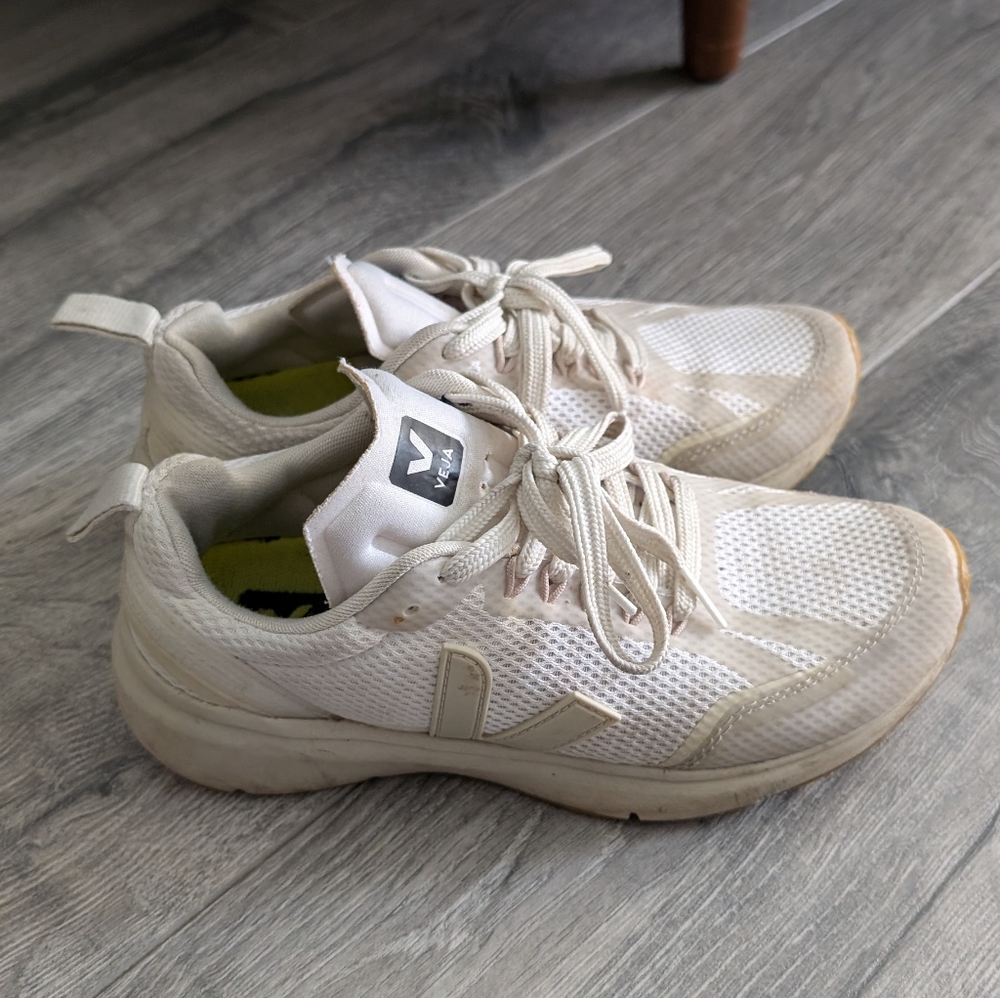 Veja Off-White Mesh Sneakers